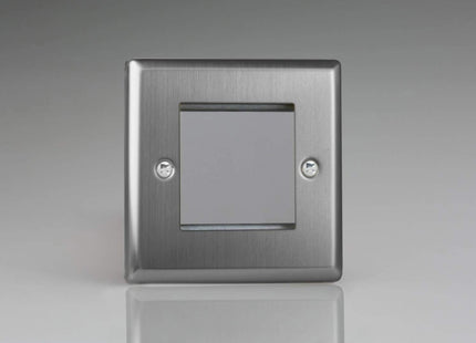 Varilight XTG2 Classic Brushed Steel DataGrid Plate (2 DataGrid Spaces)