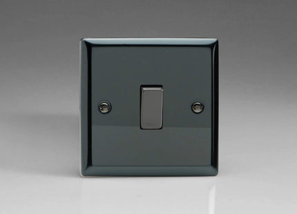 Varilight XI7D Rocker Switches 1-Gang Iridium Iridium Black