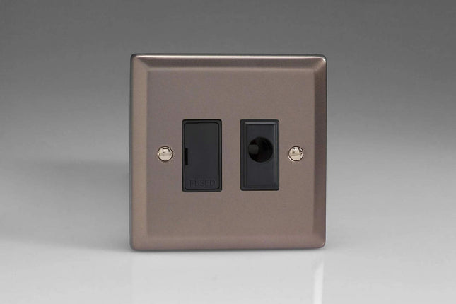 Varilight 13A Unswitched Fused Spur + Flex Outlet Pewter XR6UFOB