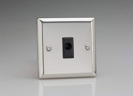 Varilight 16A Flex Outlet Plate Mirror Chrome XCFOB