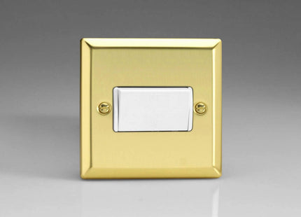 Varilight 10A Fan Isolating Switch (3 Pole) Victorian Brass XVFIW