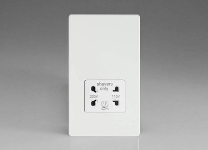 Varilight XDQSSWS Shaver Socket Steel Premium White