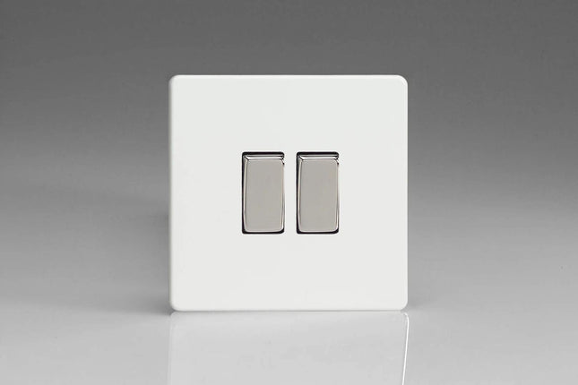 Varilight XDQ71S 2-Gang (Intermediate Switch + 10A 1 Or 2 Way Rocker Switch)