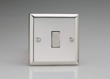 Varilight XC7D Rocker Switches Mirror Chrome 1-Gang Chrome