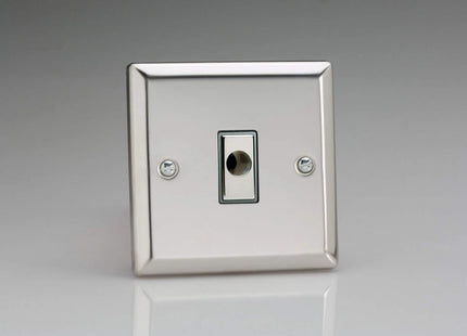 Varilight 16A Flex Outlet Plate Mirror Chrome XCFOD