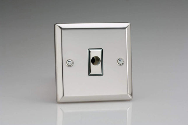 Varilight 16A Flex Outlet Plate Mirror Chrome XCFOD
