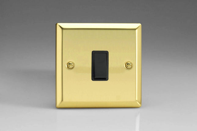 Varilight 1-Gang 10A Retractive Switch Victorian Brass XVBPB