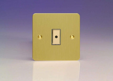 Varilight 1-Gang 1-Way Remote/Tactile Touch Control Master LED Dimmer Light Switch 1 x 0-100W (Max 10 LEDs) Brushed Brass JFBE101