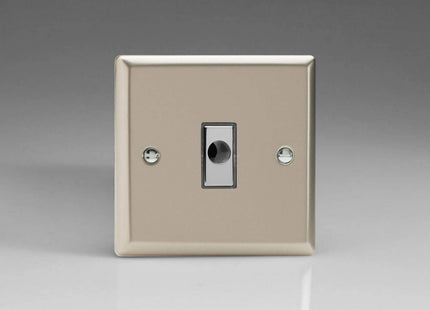 Varilight 16A Flex Outlet Plate Satin Chrome XNFOD