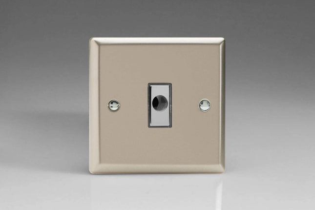 Varilight 16A Flex Outlet Plate Satin Chrome XNFOD
