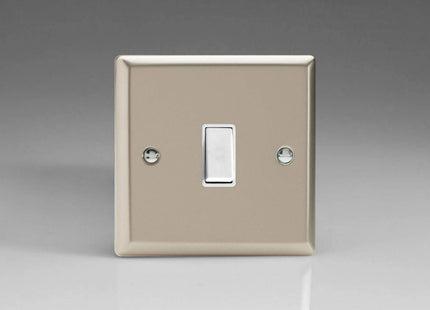 Varilight 1-Gang 10A Retractive Switch Satin Chrome XNBPW