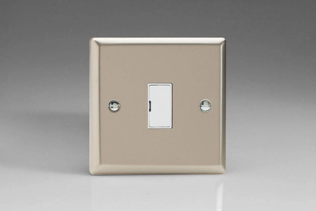 Varilight 13A Unswitched Fused Spur Satin Chrome XN6UW