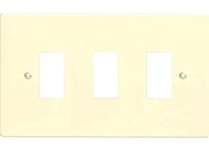 Varilight 3-Gang Grid Plate (Twin Plate)