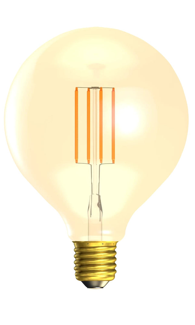 LED Dimming Vintage Filament Globe 125mm 4W E27 Gold 2000K Bell