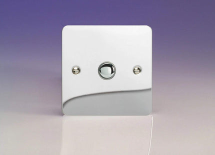Varilight 1-Gang 6A 1-Way Push-to-Make Momentary Switch Polished Chrome XFCM1