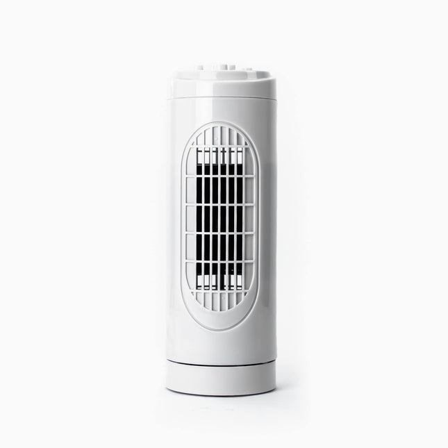 Status Tower Fan | 14 Inch Portable Oscillating Mini Fan | 2 Speed Adjustable Angle Tower Fan | White | S15TOWERFAN1PKB