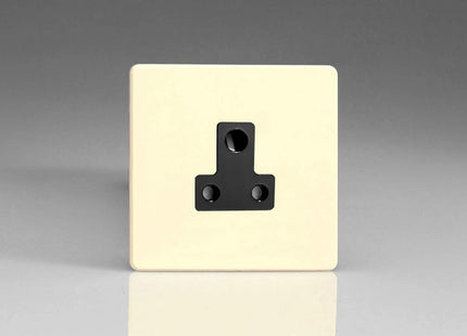 Varilight XDYRP5ABS.PD Screwless Primed 1-Gang 5A Round Pin Plug Socket