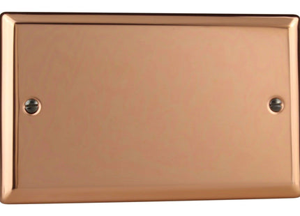 Varilight XYDB.CU Blank Plate 2-Gang Polished Copper