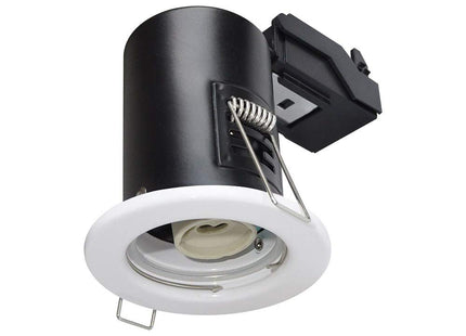 V-TAC -701 GU10 Fixed FIRE Rated Downlight Fitting IP20-WHITE