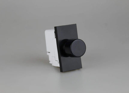 Varilight 2-Way Push-On/Off Rotary Dimmer 40-400W (1 Grid Space) Black