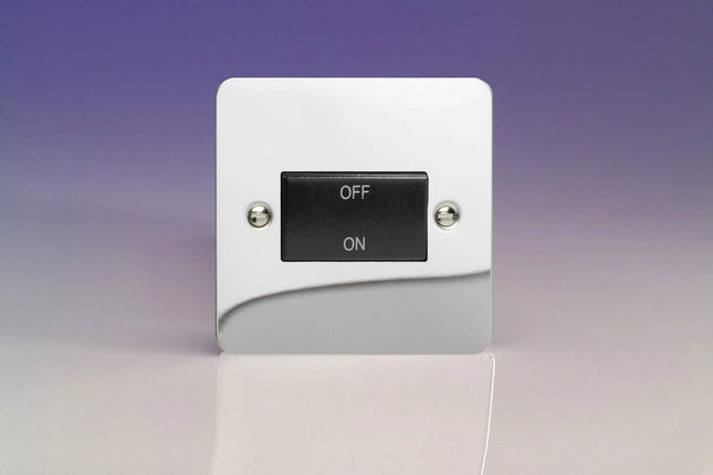 Varilight 10A Fan Isolating Switch (3 Pole) Polished Chrome XFCFIB