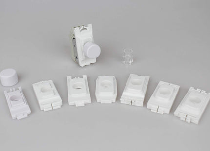 Varilight 2-Way Push-On/Off Switch Module (Dummy Dimmer) 6A (1 Grid Space) White GH0W.MG