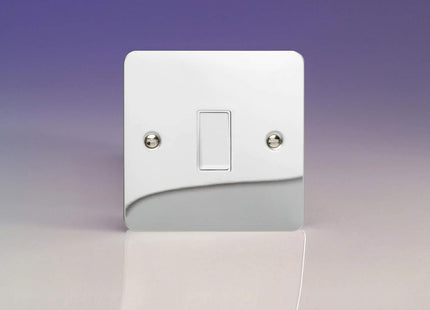 Varilight 1-Gang 10A Retractive Switch (Bell Switch) Ultra Flat Mirror Chrome XFCBPW