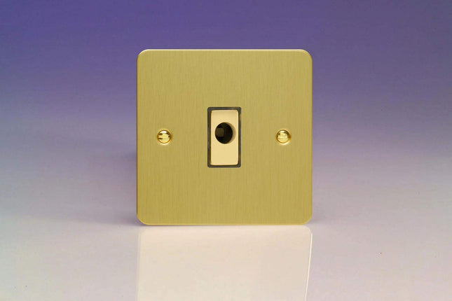 Varilight 16A Flex Outlet Plate Brushed Brass XFBFOD