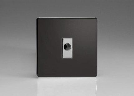 Varilight 16A Flex Outlet Plate Premium Black XDLFODS