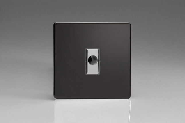Varilight 16A Flex Outlet Plate Premium Black XDLFODS