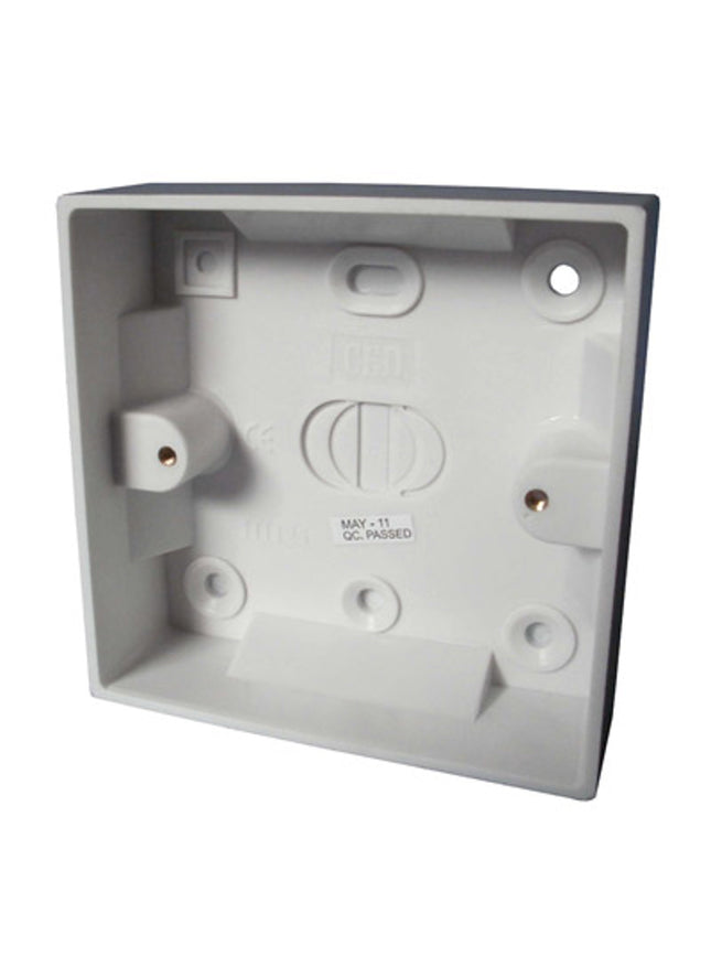 Primaflow Plastic Pattress Box 1 Gang 25mm - CEDPB125 - Essential for Electrical Work