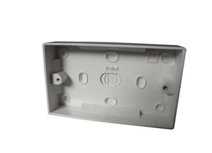 Plastic Pattress Box Double 25mm - CEDPB225 - Great for Electrical Work