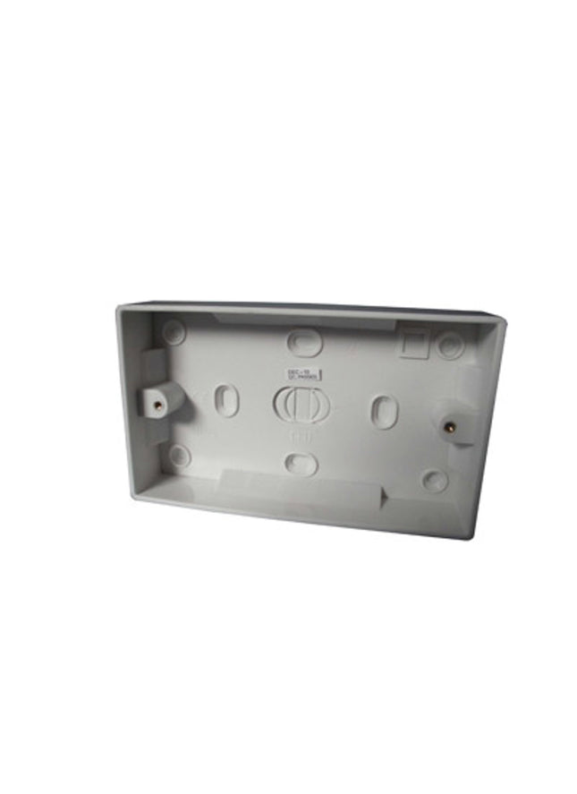 Plastic Pattress Box Double 25mm - CEDPB225 - Great for Electrical Work