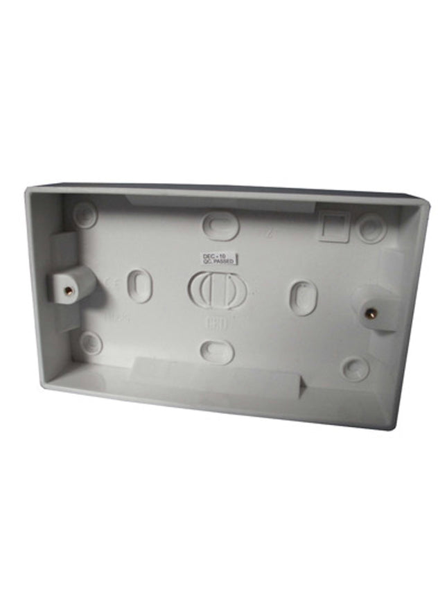 Plastic Pattress Box Double 45mm - CEDPB245 - Great for Electrical Work