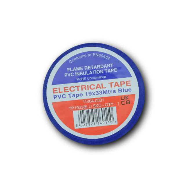 Primaflow PVC Insulation Tape 19mm x 33m Blue - TP1933BLU - Essential for Electrical Work