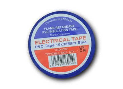 Primaflow PVC Insulation Tape 19mm x 33m Blue - TP1933BLU - Essential for Electrical Work