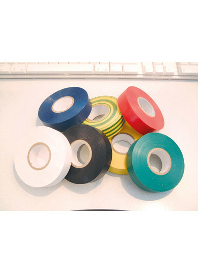 Primaflow PVC Ins Tape 19mm x 33m Green/Yellow - RS707 - Perfect for Insulation