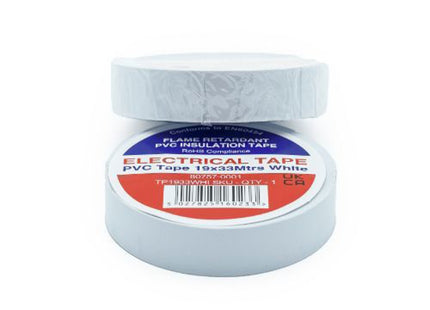 Primaflow PVC Insulation Tape 19mm x 33m White - RS777 19X33 WH - Perfect for Electrical Insulation