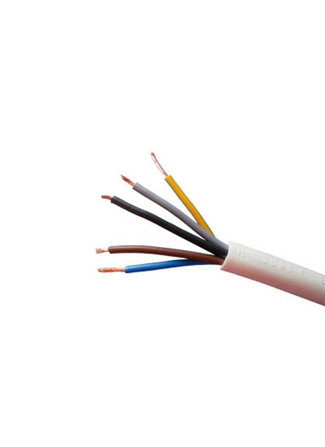 5 Core Heat Res Cable 0.75mm x 50m - 3095Y HAR FLEX for High Temperature Use