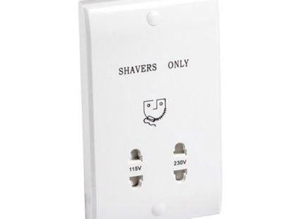 Primaflow Shaver Socket Slim - Dual Voltage, 240v/110v Output