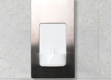 Proofvision In-Wall Electric Toothbrush Charger - Black Steel - PV10-BCS - Ideal for Bathroom Use