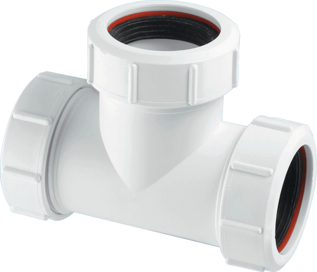 McAlpine V1MX 1½" Equal Slip Tee with Universal Connections