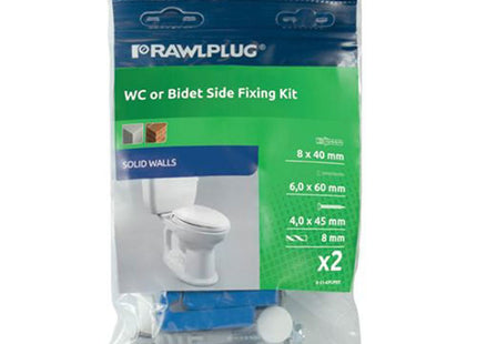 Rawlplug WC Or Bidet Side Fix Kit - R-S1-KPUPBS