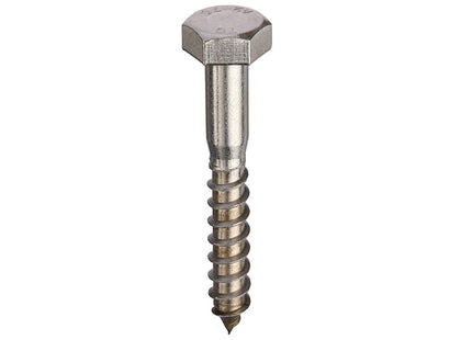 Unifix A2-304 Stainless Steel Coach Screws Hexagon Head DIN 571 - M12 x 70 (Box of 50)