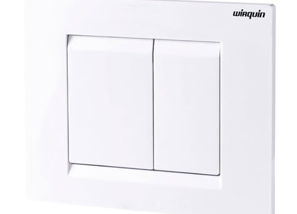 Wirquin White Essential Control Push Plate - 55720347