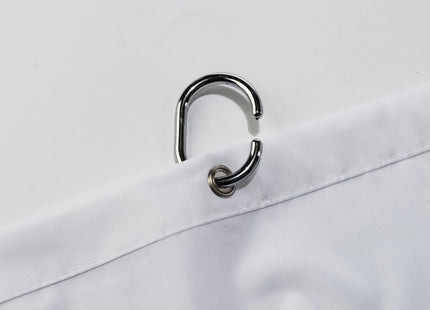 Croydex Plain White Textile Shower Curtain - AF159022