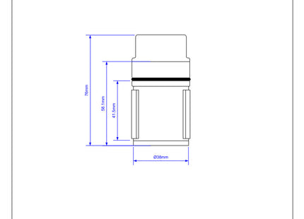 McAlpine STW19-TUBE Dip Tube for STW 1½" Shower Traps