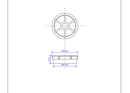 McAlpine STWGR-WH 1½" Shower Grid