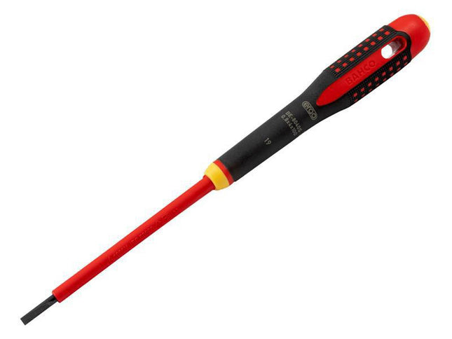 Bahco Ergo Vde Insulated Slotted Screwdriver 4.0 X 100Mm