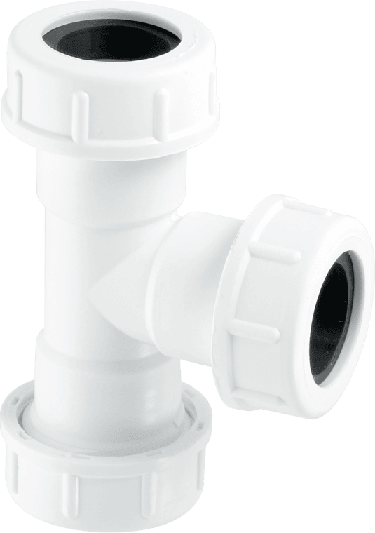 McAlpine R3M ¾" x 3m length HDPE White Overflow Pipe